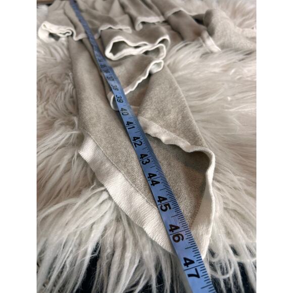 Zestt Organic Cotton Sleeveless Knit Duster Open Cardigan Beige White One‎ Size - Picture 10 of 10